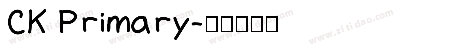 CK Primary字体转换
